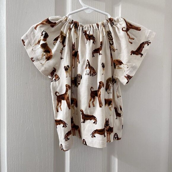 Milkbarn Natural Dog Organic Cotton Dress Girls Size 3-6 Months - Picture 9 of 9